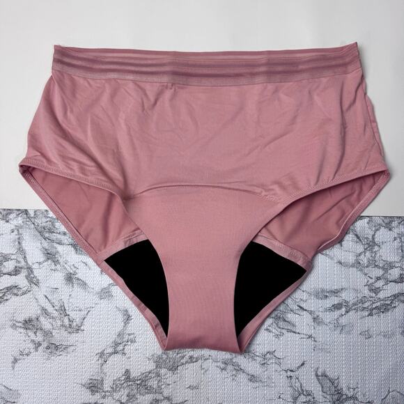 Thinx Light Absorbency Hi-Waist Underwear Womens XL Desert Rose Lot of 2 - Picture 3 of 8